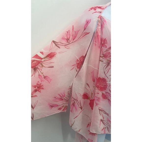 Forever 21 Floral Lightweight Pullover Shawl - One Size - Picture 2 of 6